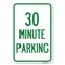 Signmission 30 Minute Parking Heavy-Gauge Aluminum Sign, 12" x 18", A-1218-24427 A-1218-24427 - alternate 1